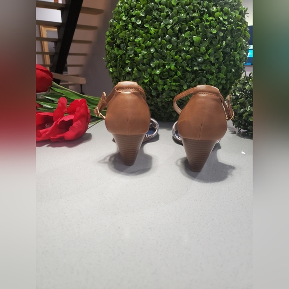 NWOT GEORGE Belles sandales à petits talons compensés neuves sans étiquette - Picture 4 of 7